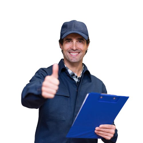 Plumber in Modesto giving the thumbs up